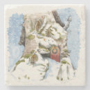 Search for winter snow scene coasters Forest