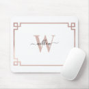 Search for white rose mousepads Monogrammed