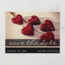 Search for red black save the dates Rustic