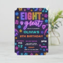 Search for 8 year old birthday invitations Girl