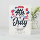 Search for us independence day invitations Red white and blue