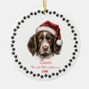 Search for springer spaniel christmas tree decorations Santa