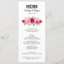 Search for watercolor wedding menus Flowers