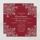 Search for burgundy and silver quinceanera invitations Elegant