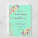 Search for mint and lavender wedding invitations Flowers