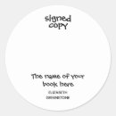 Search for signed copy stickers Signed by the author