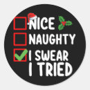 Search for i tried it stickers Santa