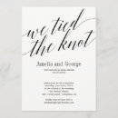 Search for we are tying the knot wedding invitations Simple