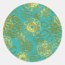 Search for flower mandala stickers Turquoise