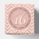 Search for blush pink favour boxes Sweet 16