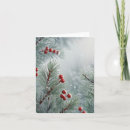 Search for winter season dinner party invitations Red berries