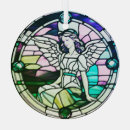 Search for stained glass window christmas tree decorations Angel