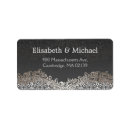 Search for silver damask wedding return address labels Formal