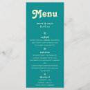 Search for boho wedding menus Vintage