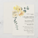 Search for yellow floral wedding invitations Cream
