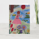 Search for watercolor balloon art cards Red