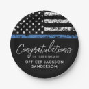 Search for police paper plates Patriotic