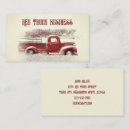 Search for red truck business cards Vintage