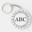 Search for white letter key rings Initials