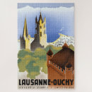 Search for vintage travel posters puzzles Switzerland