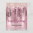 Search for blush pink and gold postcards Chic