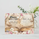 Search for cinderella baby shower invitations Once upon a time