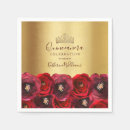 Search for red rose napkins Chic