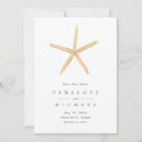 Search for starfish save the dates Seashell