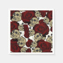 Search for red rose napkins Birthday