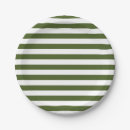 Search for green and white striped plates Minimalist