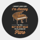 Search for playing piano stickers Funny