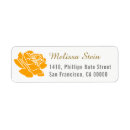 Search for orange flower return address labels Chic