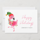 Search for pink flamingo christmas cards Trendy