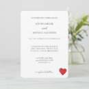 Search for red heart wedding invitations Chic