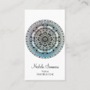 Search for yoga instructor business cards Blue