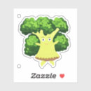 Search for funny vegetables stickers Broccoli