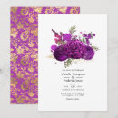 Search for royal purple gold wedding invitations Floral