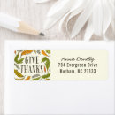 Search for give thanks return address labels Thankful