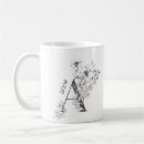 Search for text monogram mugs Floral botanical monogram