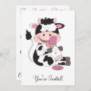 Search for cute cartoon cow invitations Party
