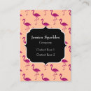 Search for flamingo business cards Girly