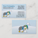 Search for penguin business cards Cartoon