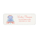 Search for blue elephant return address labels Modern