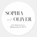 Search for classic round address stickers Chic