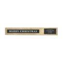 Search for faux gold return address labels Black