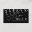 Search for computer technician business cards Keyboard