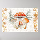 Search for vintage mushroom posters Forest