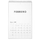 Search for in spanish calendars Modern