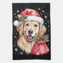 Search for holiday dog tea towels Green