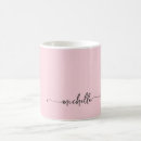 Search for pink name mugs Bridal shower